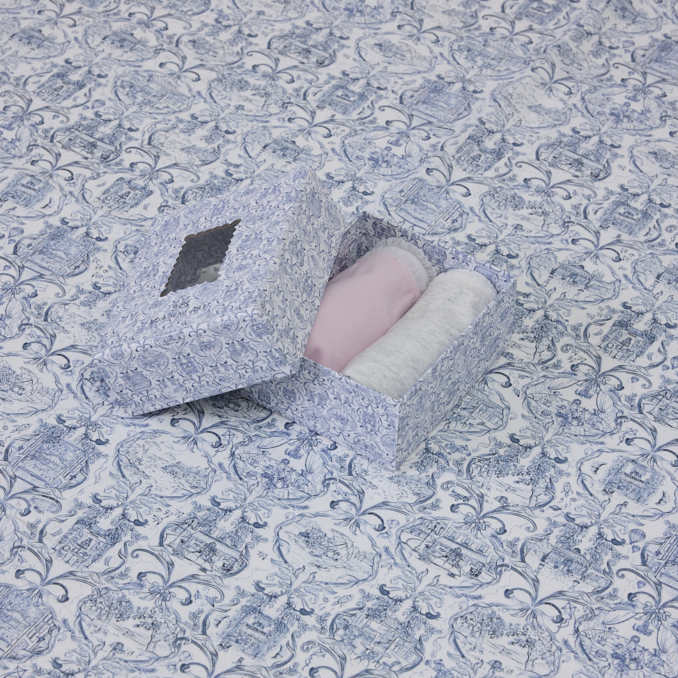 Brief Olivia - Pink poudree & Grey nuage